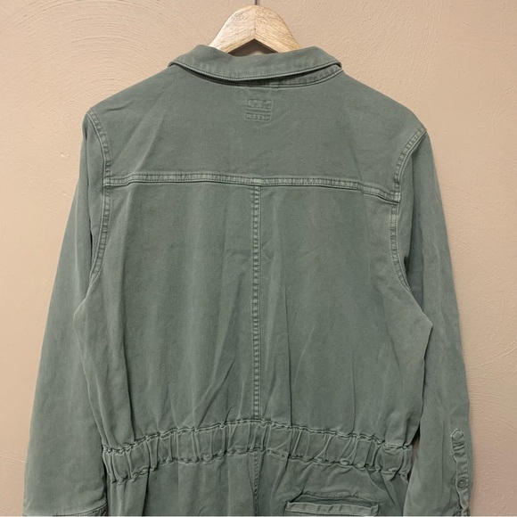 Faherty Overland Twill Jumpsuit in Olive Green Size XL NWT New - Picture 11 of 16